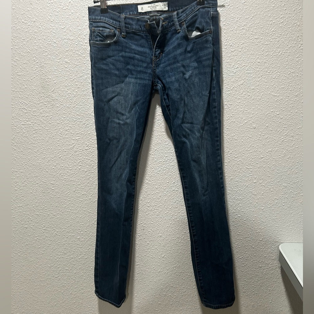 Abercrombie & Fitch Dark Blue Skinny Jeans size 2
